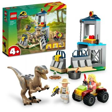 LEGO Jurassic World: Evadarea unui Velociraptor 76957, 137 piese
