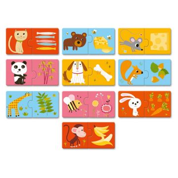 Puzzle pentru copii Djeco Duo Food