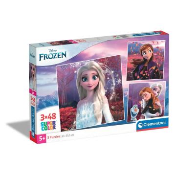 Puzzle 3 x 48 piese Clementoni Frozen 25297