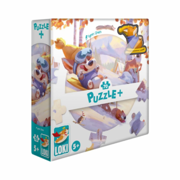 Puzzle Plus: Loki goes sledding - 70 pcs Puzzle Plus: Loki goes sledding - 70 pcs