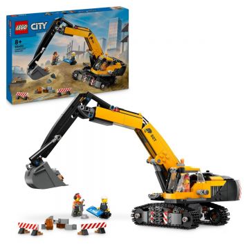LEGO City: Excavator galben de constructii