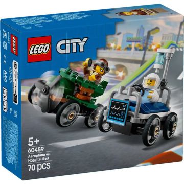 Lego City Pachet de Curse Avion vs Pat de Spital 60459