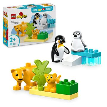 Lego Duplo Familii de animale salbatice Pinguini si Lei 10442 Lego Duplo Familii de animale salbatice Pinguini si Lei 10442