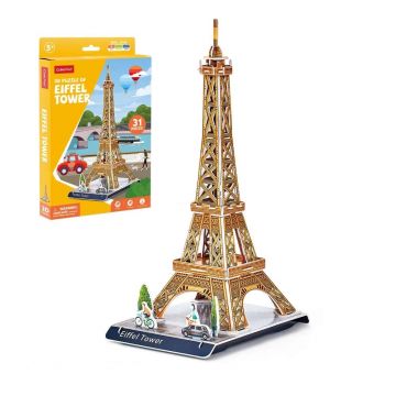 Puzzle 3D Cubic Fun Mix 1 Turnul Eiffel 31 piese
