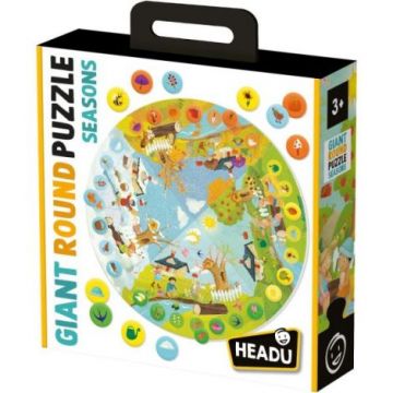 Headu - Puzzle Educativ rotund sa invatam Anotimpurile