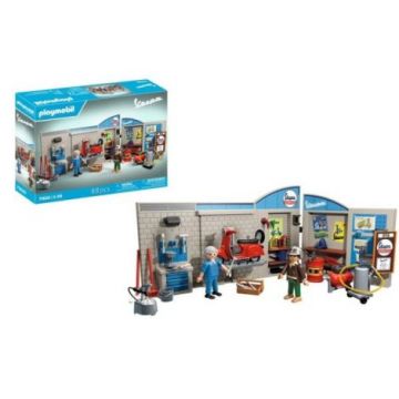 Playmobil - Atelier cu vespa rosie