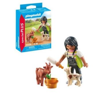 Playmobil - Figurina femeie cu capre