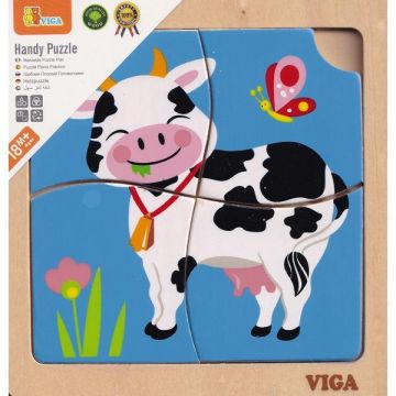 Puzzle din lemn: Vacuta