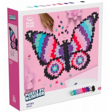 Puzzle pe numere, Plus-Plus, 800 piese, Fluture