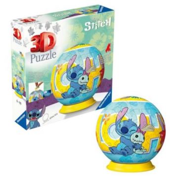 Ravensburger - Puzzle 3D bila Disney Stitch 72 piese