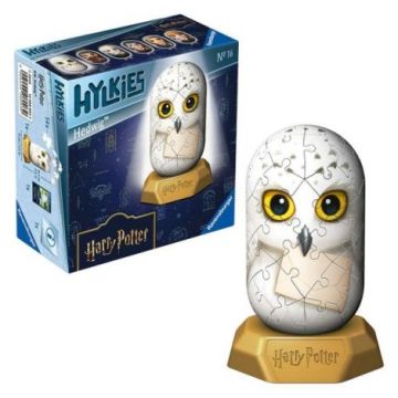 Ravensburger - Puzzle 3D Hylkies Harry Potter mini figurina de colectie Hedwig 54 piese
