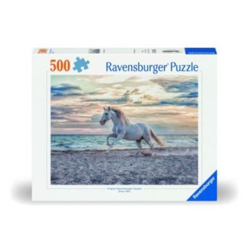 Ravensburger - Puzzle cal pe plaja 500 piese design nou