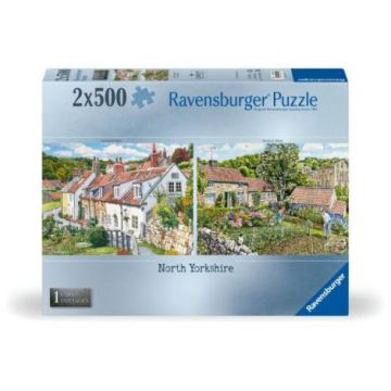 Ravensburger - Puzzle casute cozy din nordul Yorkshire 2x500 piese