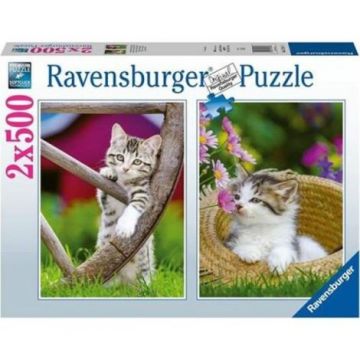 Ravensburger - Puzzle pisicute 2x500 piese