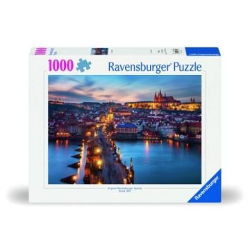 Ravensburger - Puzzle Praga noaptea 1000 piese design nou