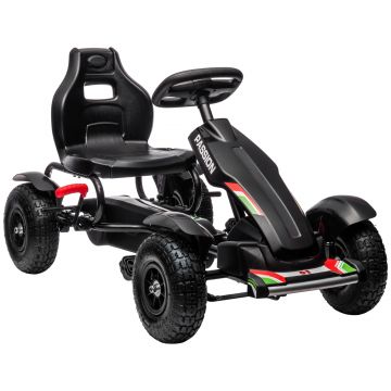 HOMCOM Kart Pedale Reglabil 5-12 Ani | Aosom Romania