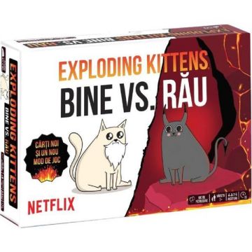 Joc de societate: Exploding Kittens. Bine vs. Rau