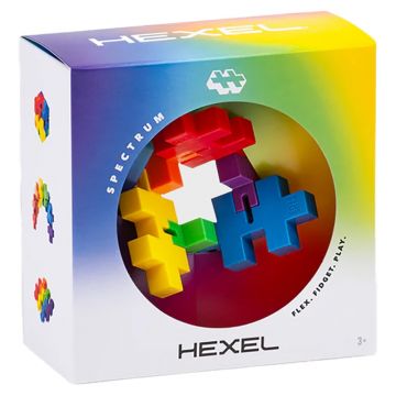 Jucarie fidget creativa, Plus-Plus, Hexel Spectrum