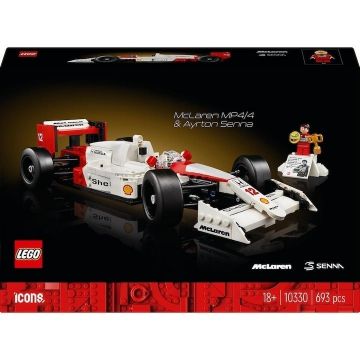 LEGO® Icons Creator Expert - McLaren MP4/4 si Ayrton Senna 10330, 693 piese