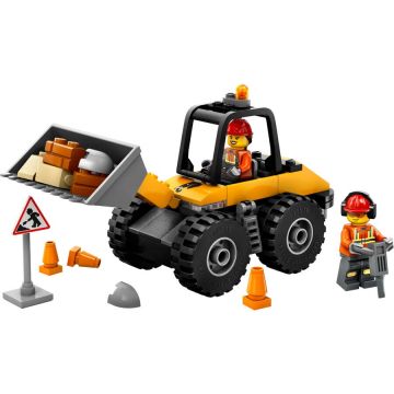 LEGO® Jucarie LEGO CITY, Încărcător pe roți galben pentru construcții