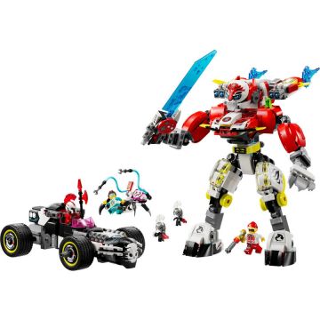 LEGO® Jucarie LEGO DREAMZZZ, Robotul tigru al lui Cooper și mașina hot rod a lui Zero