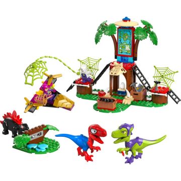 LEGO® Jucarie LEGO MARVEL, Înfruntarea dintre dinozaurii Spidey și Gobby la casa-sediu din copac