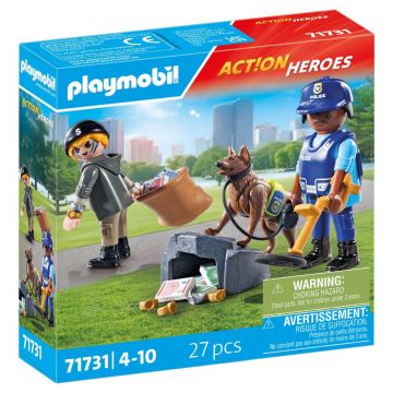 Playmobil PM71731 Operatiunea de cautare a politistului