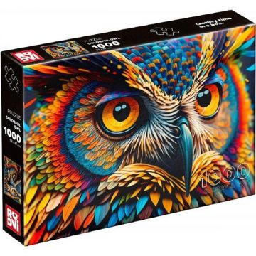 Puzzle 1000: Colorful Owl