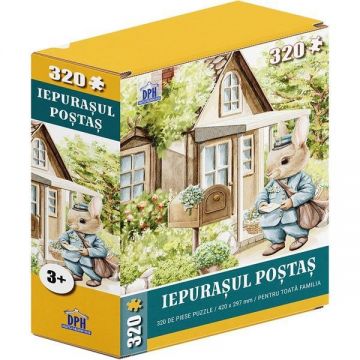 Puzzle 320 piese. Iepurasul postas