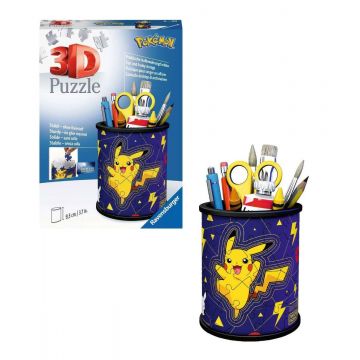 Puzzle 3D Ravensburger suport pixuri Pokemon 54 piese