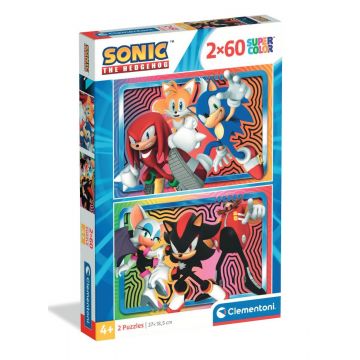 Puzzle Clementoni, Sonic the Hedgehog, 2 x 60 piese