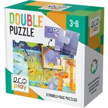 Puzzle-uri animale si mediul inconjurator 3-6 ani