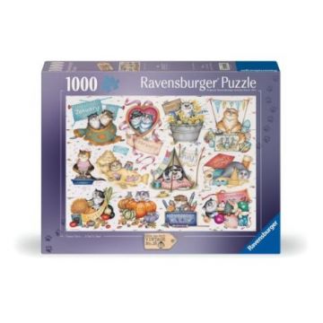 Ravensburger - Puzzle calendarul pisicutelor 1000 piese