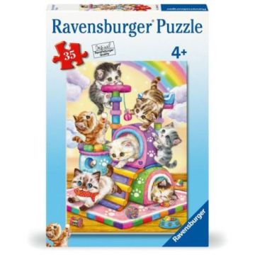Ravensburger - Puzzle pisicute la joaca 35 piese