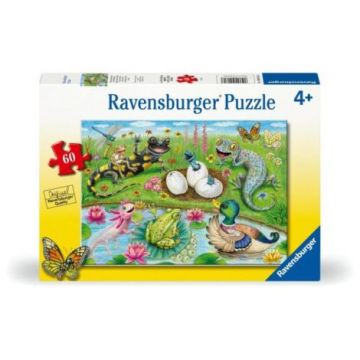 Ravensburger - Puzzle puiuti care ies din oua 60 piese