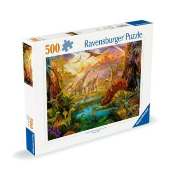 Ravensburger - Puzzle tinutul dinozaurilor 500 piese design nou