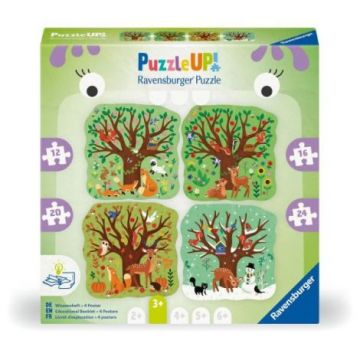 Ravensburger - Puzzle Up anotimpuri 4 puzzle contur 12 16 20 24 piese