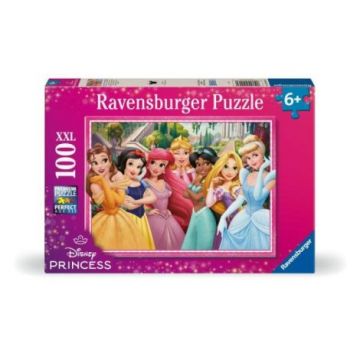 Ravensburger - Puzzle viata de basm a printeselor Disney 100 piese XXL