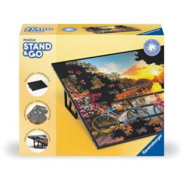 Ravensburger - Suport portabil pentru puzzle cu design elegant negru pentru puzzle orizontal de 50 x 70 cm