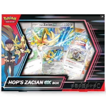 Set carti de joc in cutie, Pokemon TCG, Hops Zacian ex Box