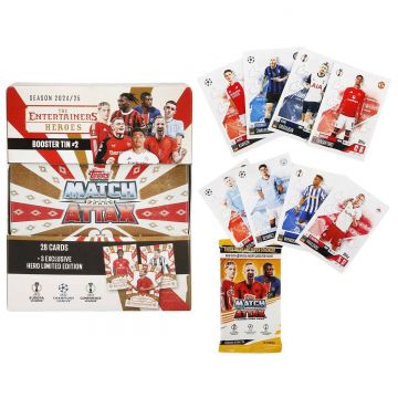 Set cartonase in cutie metalica Topps, UEFA Match Attax 2024-2025, Heroes