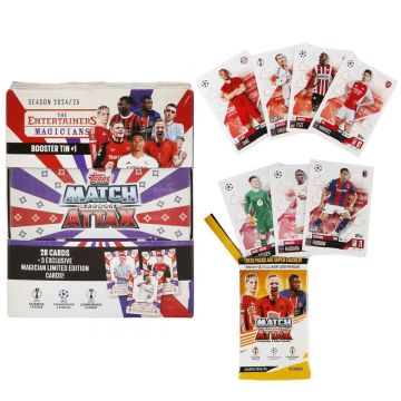 Set cartonase in cutie metalica Topps, UEFA Match Attax 2024-2025, Magicians