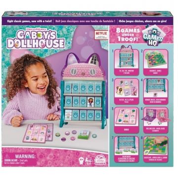 Spin Master Joc Gabby's Dollhouse - Games HQ, 8 in 1