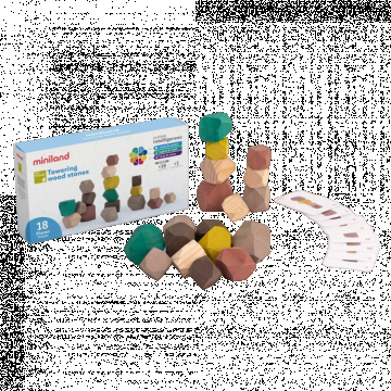 Joc educativ pentru dezvoltarea motricitatii Wood Stones