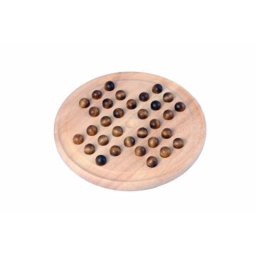 Joc Solitair din lemn, 23 cm, 33 bile