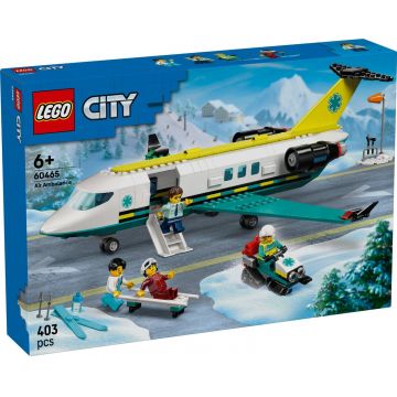 LEGO® City - Avion-ambulanta pentru urgente (60465)
