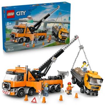 LEGO® City - Camion de remorcare si recuperare cu macara 60467, 793 piese