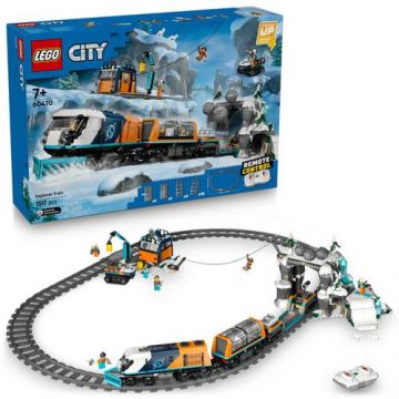 LEGO® City - Trenul expres al exploratorilor spre Polul Arctic 60470, 1517 piese
