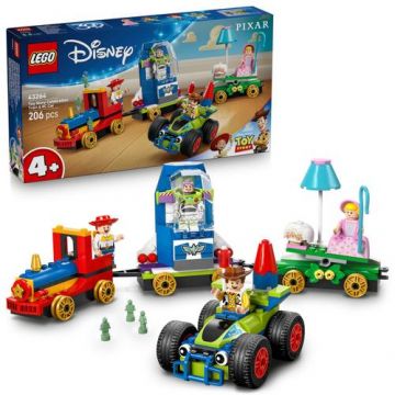 LEGO® Disney - Tren aniversar si masina RC din Toy Story 43264, 206 piese
