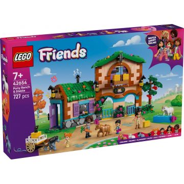 LEGO® Friends - Ferma si grajd pentru ponei (42654)